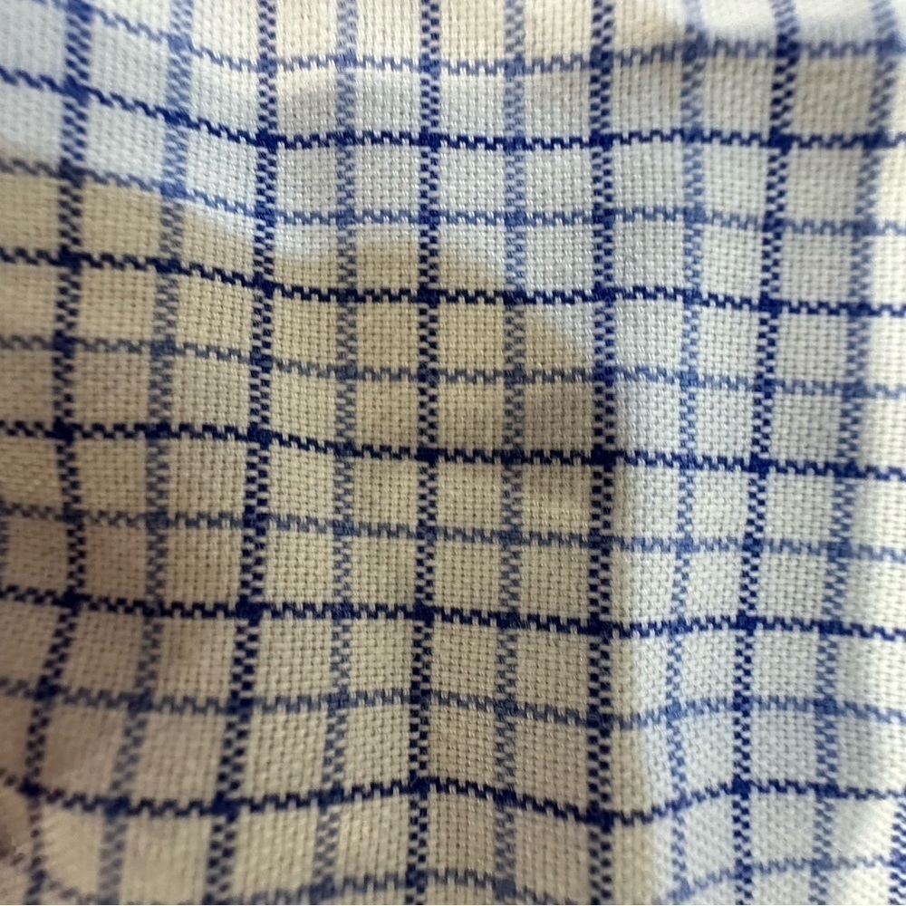 Lauren Ralph Lauren Men's Blue Checkered Shirt 17.5 32-33 - Picture 3 of 5